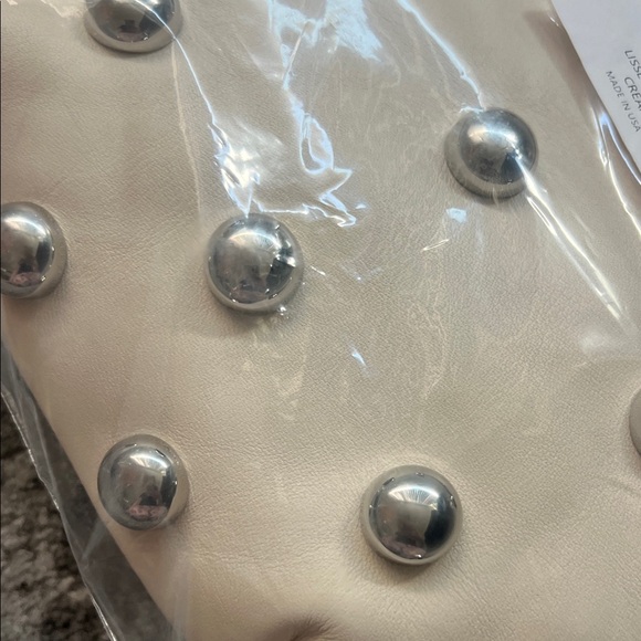 Clare V Lune Cream Studded Shoulder Bag - New in Packaging Never Opened - Picture 15 of 17